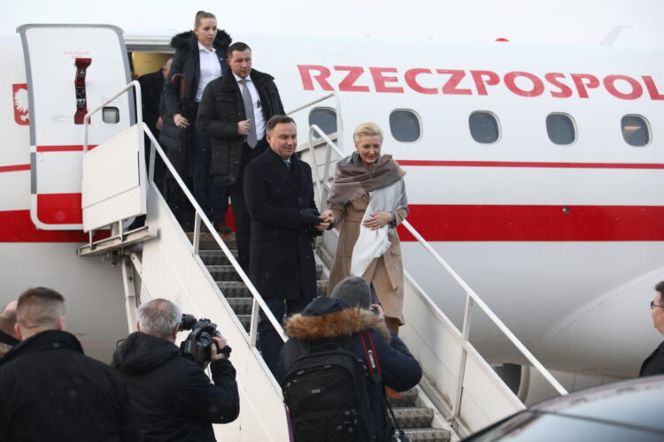 Para prezydencka z wizytą na Litwie, fot. PAP/Leszek Szymański