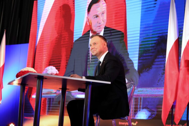 Prezydent Andrzej Duda podczas wizyty w Żyrardowie. Fot. PAP/Tomasz Gzell