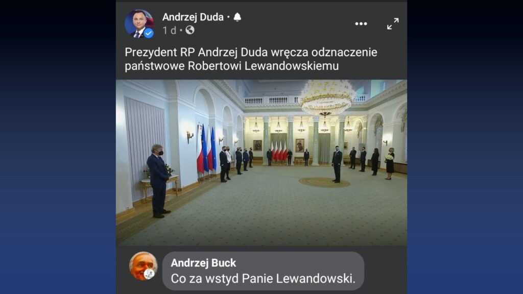 Andrzej Buck o przyjęciu państwowego odznaczenia przez "Lewego"