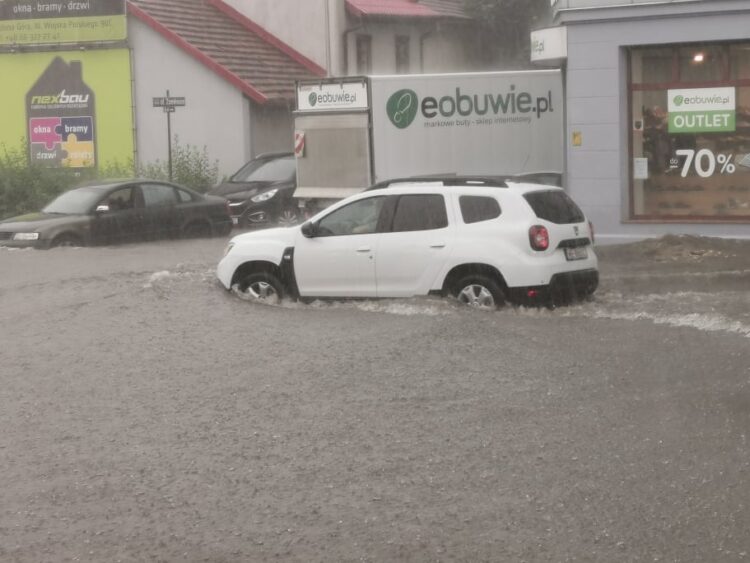 Ulewa w Zielonej Górze
