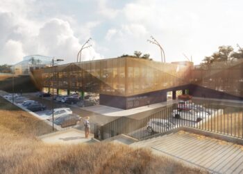 Wizualizacja Urząd Miasta - Parking przy Palmiarni