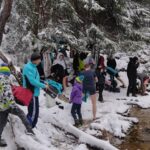 Agnieszka Linka. Przygotowania Lodołamaczy Spoko Tato do pierwszego wejścia w górskie potoki