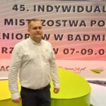 Robert Aleksandrowicz z SKB Badminton4All Sulęcin - główny organizator imprezy (fot. Jakub Lesiński)
