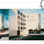 Wizualizacja Lubuskiego Centrum Onkologii. Miało ono powstać na terenie szpitala tuż za polikliniką. Fot. Szpital Uniwersytecki w Zielonej Górze