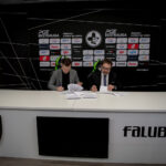 Adam Goliński - Prezes ZKŻ SSA oraz Michał Iwanowski - Redaktor Naczelny Radia Zachód (fot. Krzysztof Filmanowicz)