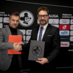 Adam Goliński - Prezes ZKŻ SSA oraz Michał Iwanowski - Redaktor Naczelny Radia Zachód (fot. Krzysztof Filmanowicz)