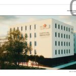 Wizualizacja Lubuskiego Centrum Onkologii. Miało ono powstać na terenie szpitala tuż za polikliniką. Fot. Szpital Uniwersytecki w Zielonej Górze