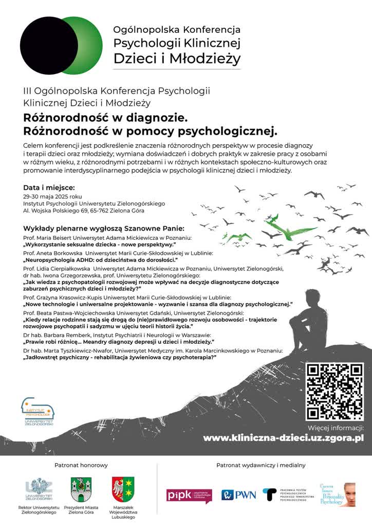 29-30 maja Konferencja Psychologii Klinicznej na UZ