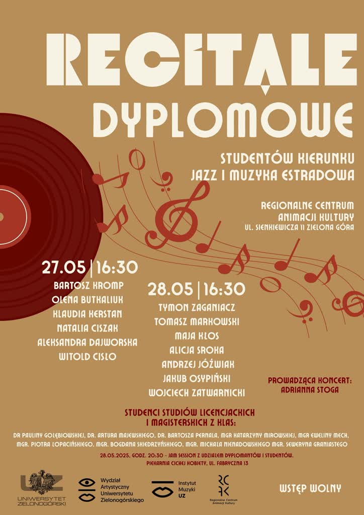 Koncerty dyplomowe studentów UZ