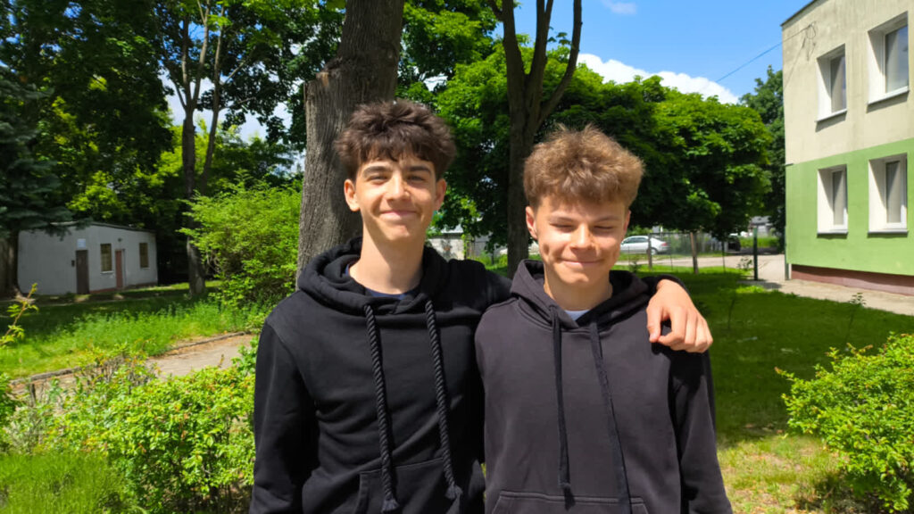 Kapitan Lechii U-15 Borys Sejwa oraz strzelec dwóch goli w meczu z Górnikiem Jan Borsa; fot. Paweł Górski