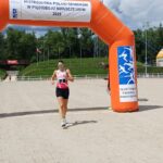 Natalia Dominiak z ZKS-u Drzonków była druga na mecie wśród pań (fot. Jakub Lesiński)