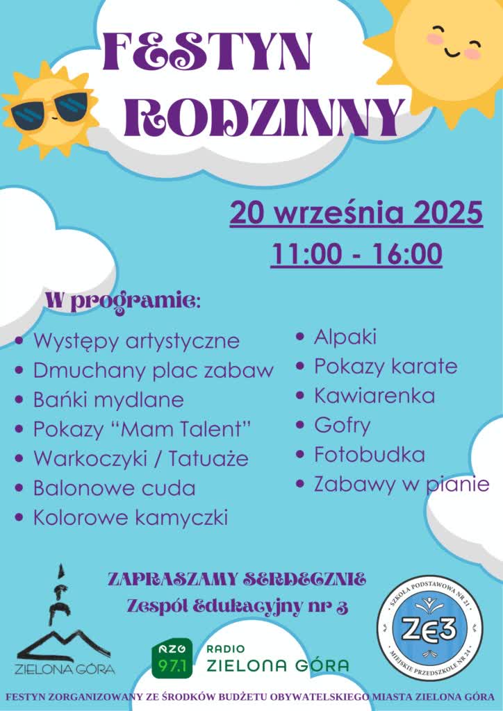 W sobotę festyn rodzinny w Zespole Edukacyjnym nr 3