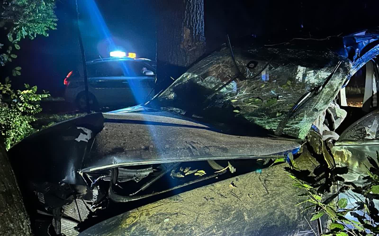 Wypadek z minionej nocy na trasie Drzonków – Kiełpin. Kierująca była pijana