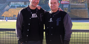 Grzegorz Walasek i Aleksander Janas (fot. Falubaz Zielona Góra)