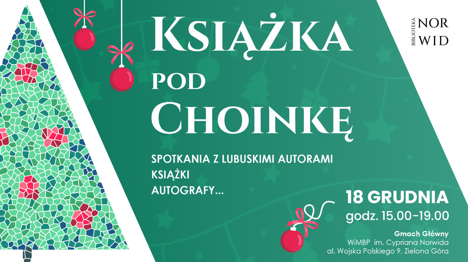 Akcja „Książka pod choinkę” już 18 grudnia