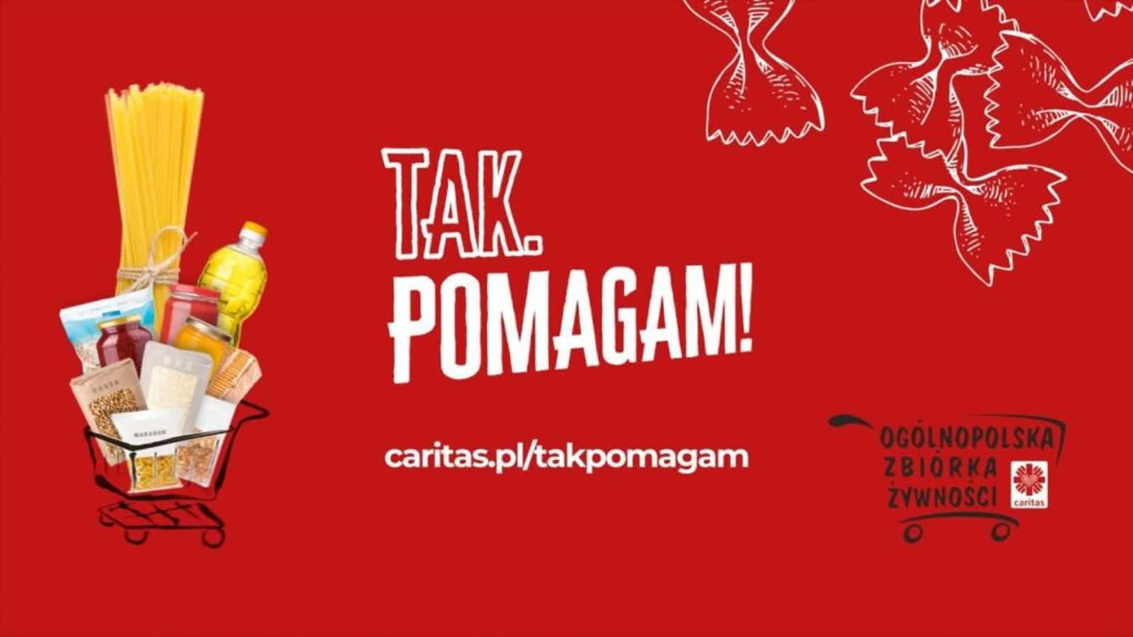 Trwa Ogólnopolska Zbiórka Żywności – „Tak, pomagam!”