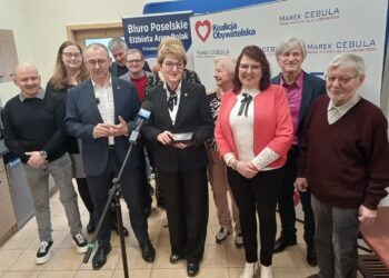 Elżbieta Polak rezygnuje ze startu na przewodniczącą lubuskiej KO, popiera Marka Cebulę (fot. Piotr Bakselerowicz)