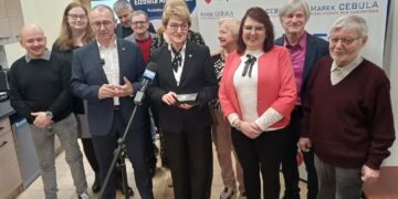 Elżbieta Polak rezygnuje ze startu na przewodniczącą lubuskiej KO, popiera Marka Cebulę (fot. Piotr Bakselerowicz)