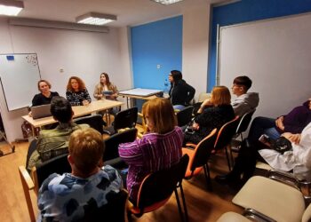 Otwarte spotkanie w siedzibie Stowarzyszenia na Rzecz Kobiet "BABA" (fot. Piotr Bakselerowicz)