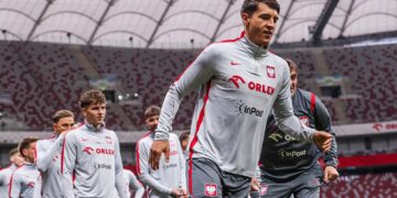 Oficjalny trening przed meczem z Albanią. Fot. Łączy nas piłka/FB