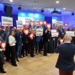 Za kilka dni wybory na szefa lubuskiej KO. Na zdjęciach wiec poparcia dla Waldemara Sługockiego (fot. Piotr Bakselerowicz)