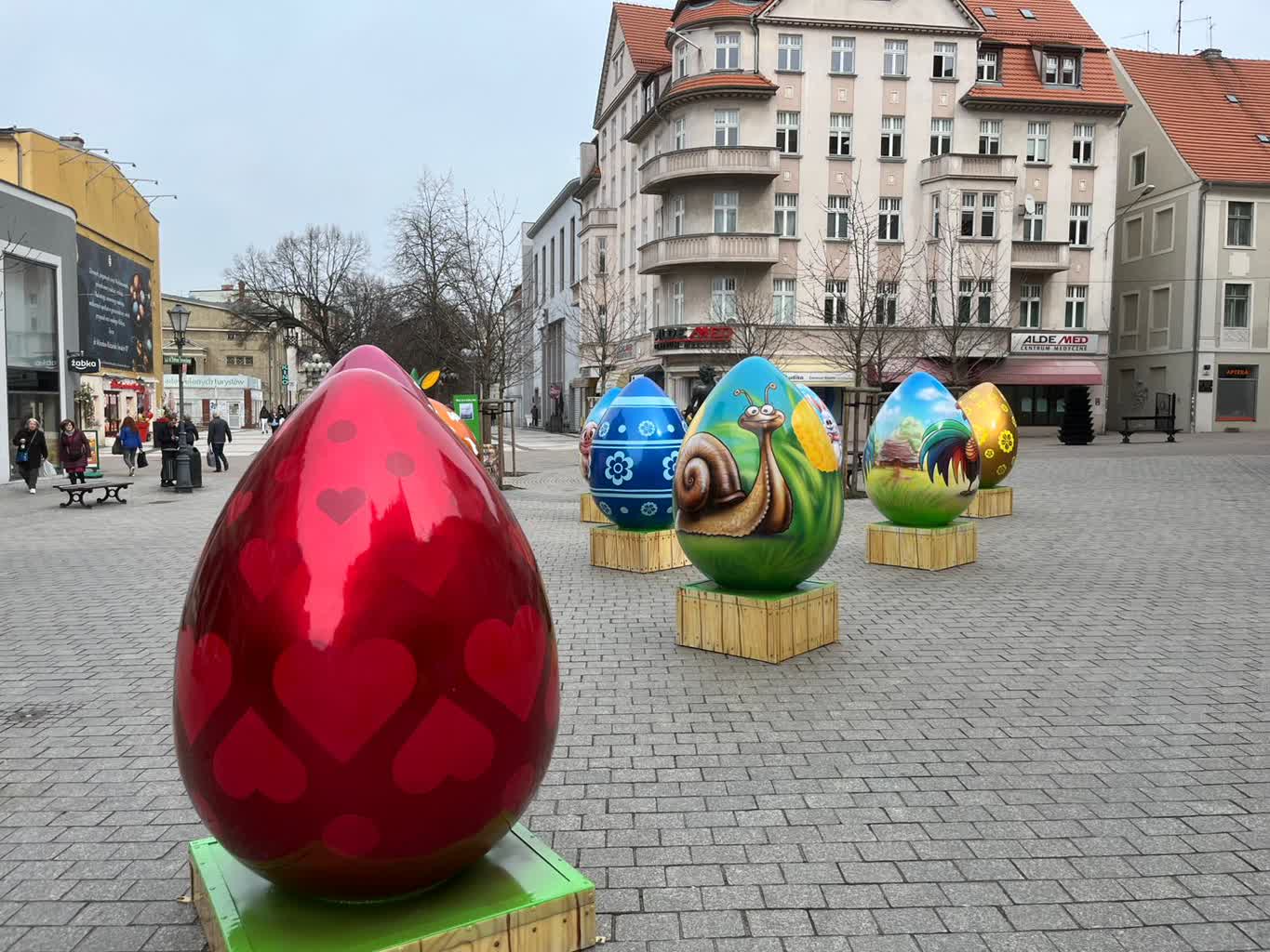 Na zielonogórskim deptaku czuć klimat świąt wielkanocnych