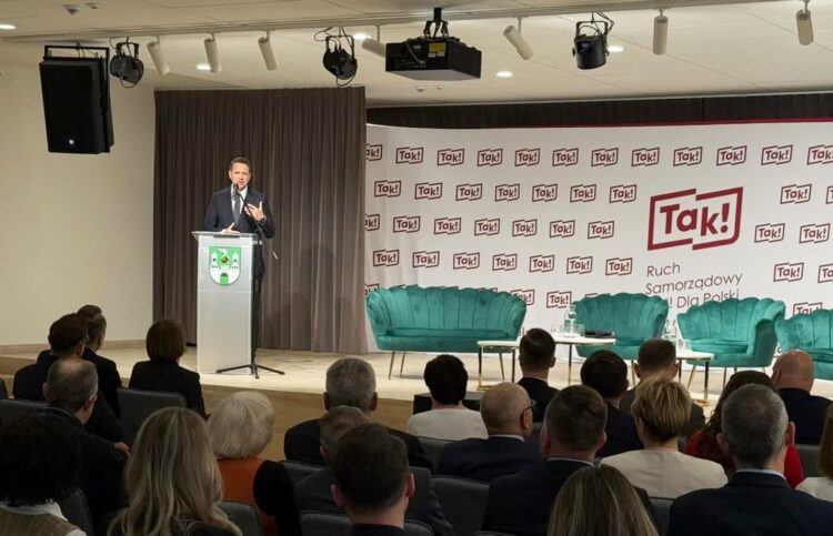 Konferencja Ruchu Samorządowego "Tak! dla Polski" w zielonogórskim muzeum. Na zdjęciu Rafał Trzaskowski (fot. Krzysztof Filmanowicz)