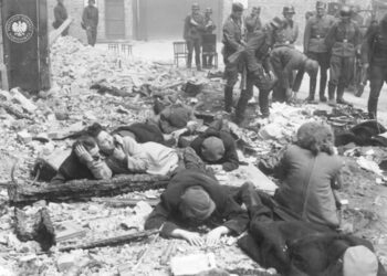 Tragedia Żydów z getta warszawskiego. Fot. archiwum IPN