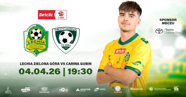 plakat meczowy: Lechia Zielona Góra