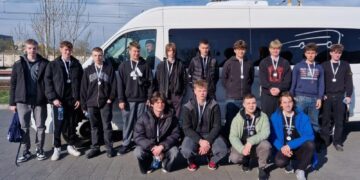 Drużyna CKZiU Elektronik w Zielonej Górze biorąca udział w STEAMSkills Lubuskie. Fot.CKZiU Elektronik/FB