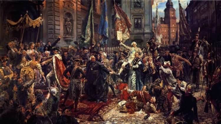 Jan Matejko, „Konstytucja 3 Maja 1791 roku”. Fot. commons.wikimedia.org