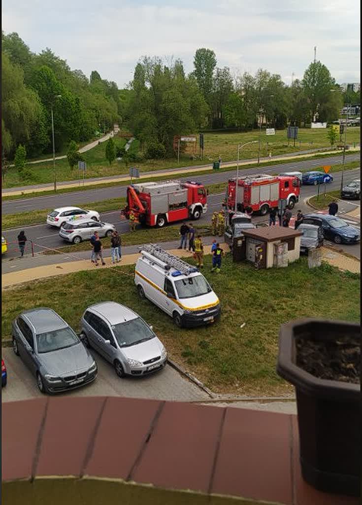Pościg ulicami Zielonej Góry zakończony wypadkiem