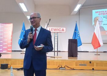 Otwarte spotkanie z Włodzimierzem Czarzastym w Zielonej Górze (fot. Piotr Bakselerowicz)