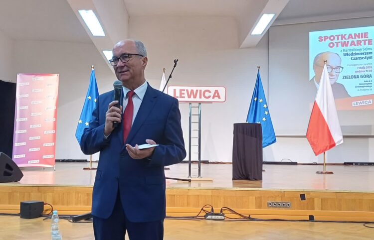 Otwarte spotkanie z Włodzimierzem Czarzastym w Zielonej Górze (fot. Piotr Bakselerowicz)