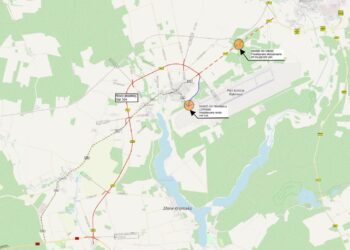 Powstanie nowa droga do lotniska Zielona Góra-Babimost - plan orientacyjny inwestycji (ZDW Zielona Góra)