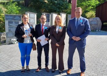 Briefing prasowy lubuskich działaczy Konfederacji (fot. Piotr Bakselerowicz)