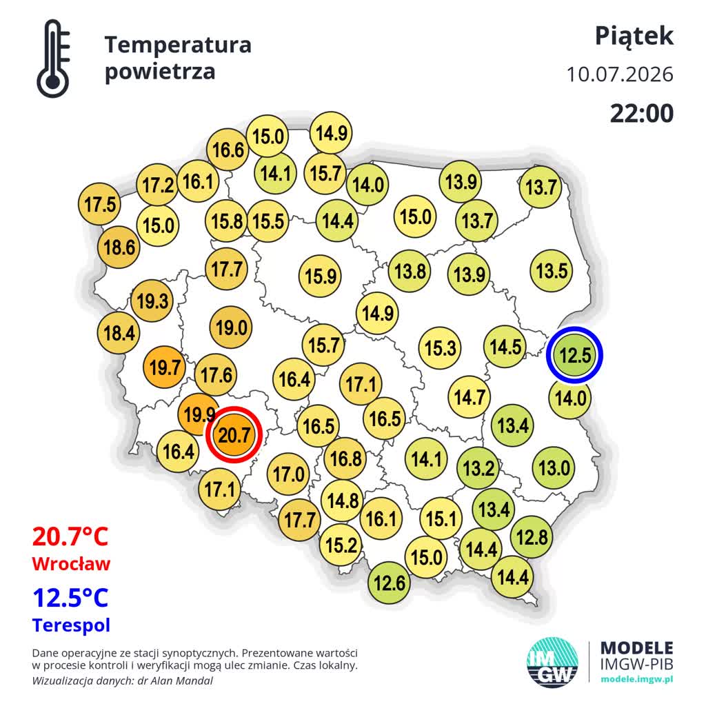W weekend na zachodzie ciepło i pogodnie. Na wschodzie chłodniej, przelotny deszcz