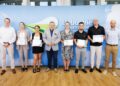 Wręczenie symbolicznych czeków beneficjentom programu "Lubuska baza sportowo-rekreacyjna" w UMWL w Zielonej Górze (fot. Kasia Klimkowska/lubuskie.pl)