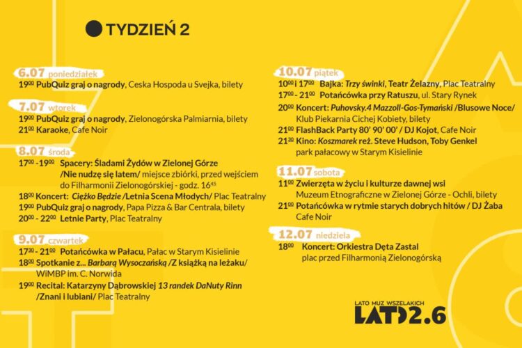 materiały organizatora