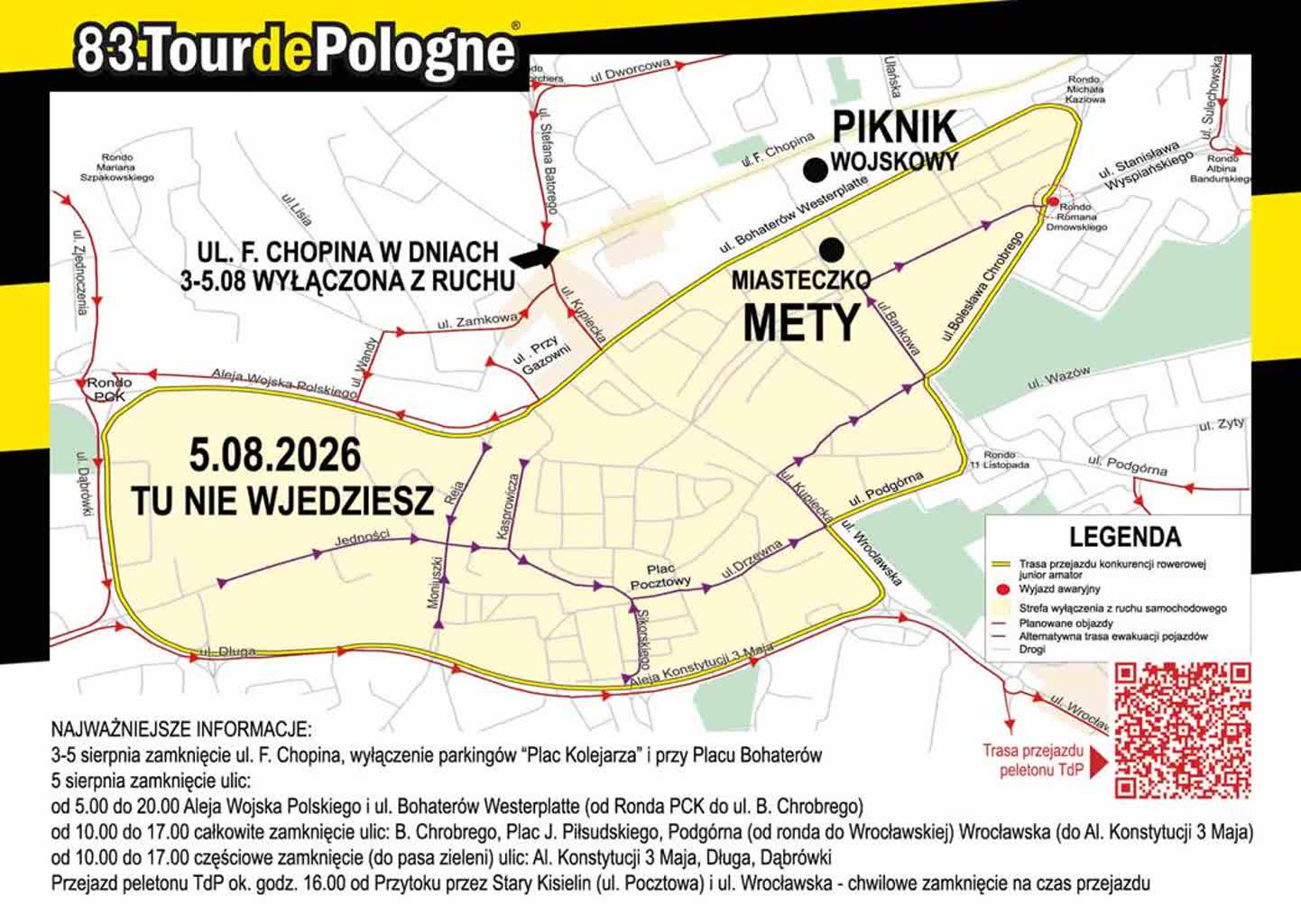 Tour de Pologne w Zielonej Górze. Zobacz zmiany w organizacji ruchu