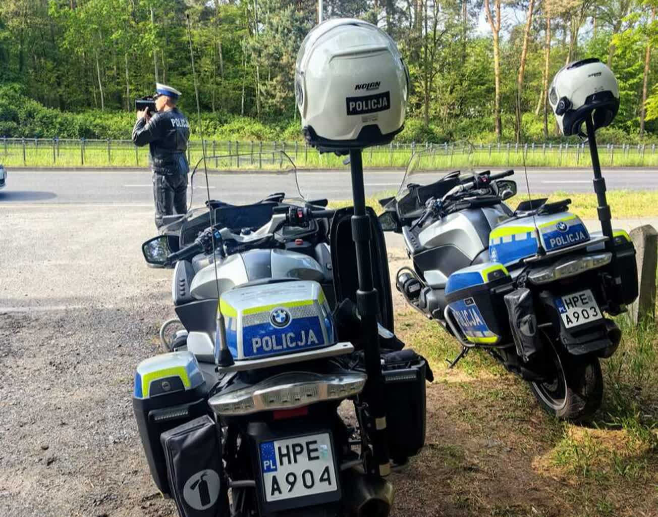„Bezpieczni w kasku”. Zielonogórska drogówka sprawdzała motocyklistów i kierowców samochodów