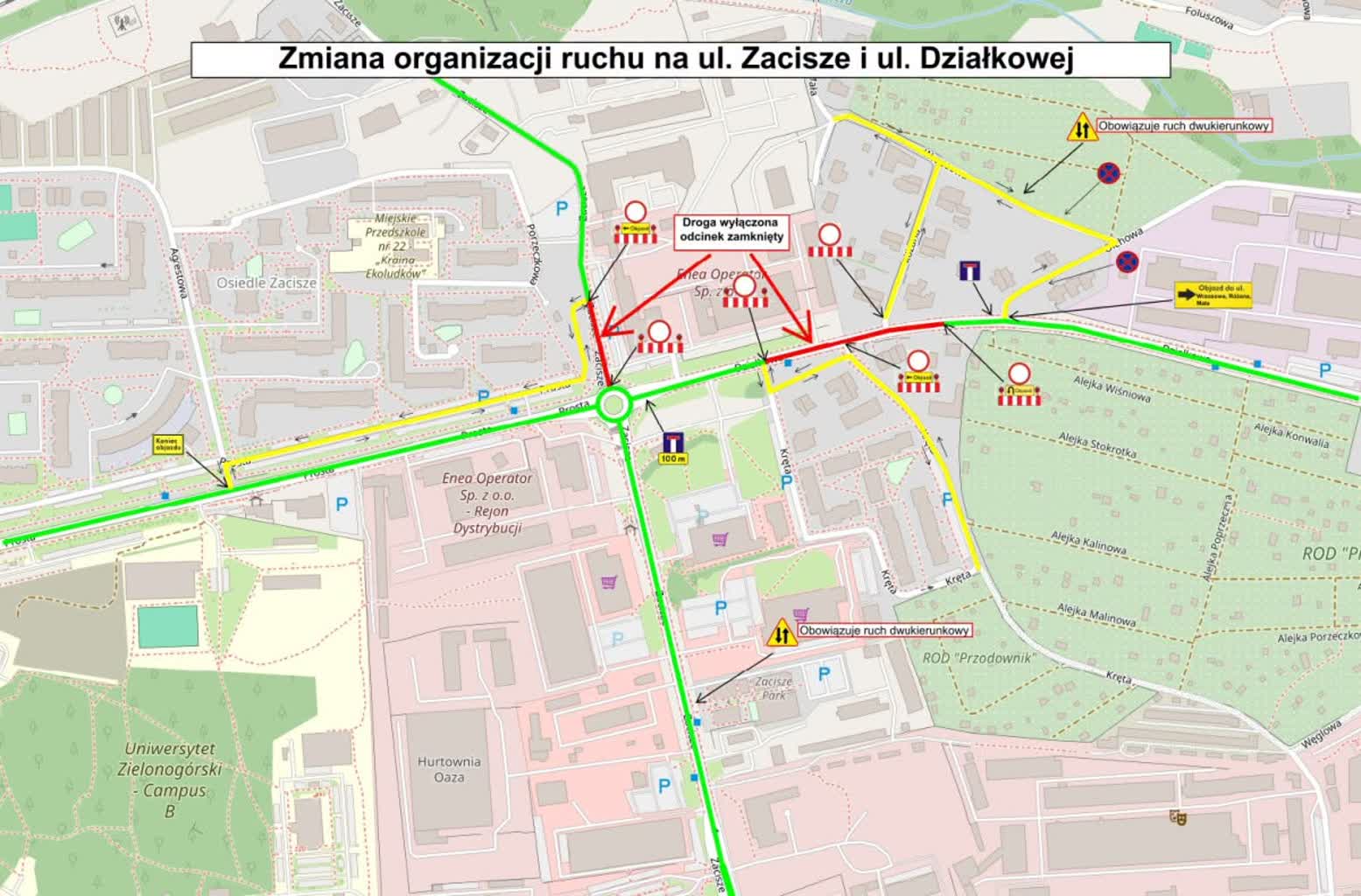 Od 19.10.2026 zmiany dla kierowców na os. Zacisze