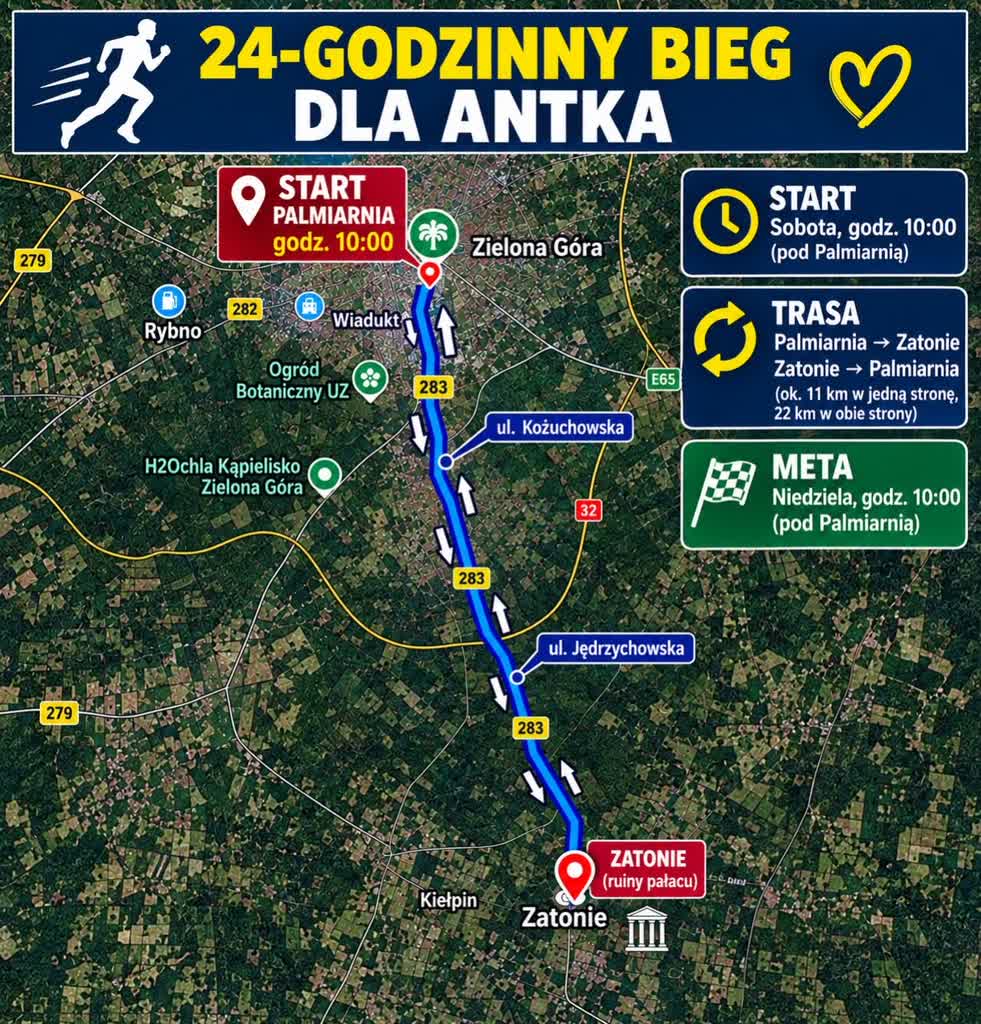 24 godziny biegu dla chorego Antka